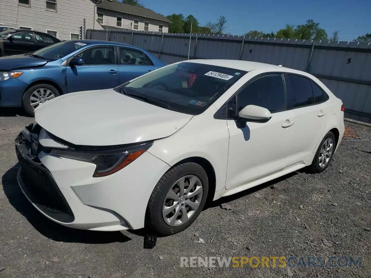1 Photograph of a damaged car JTDEPRAE0LJ035295 TOYOTA COROLLA 2020
