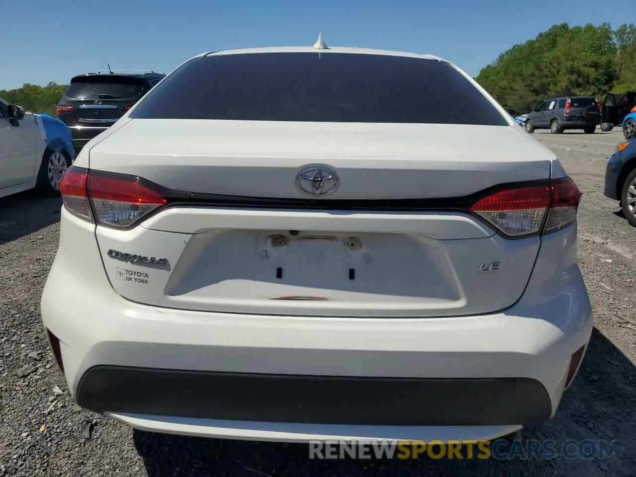 6 Photograph of a damaged car JTDEPRAE0LJ035295 TOYOTA COROLLA 2020