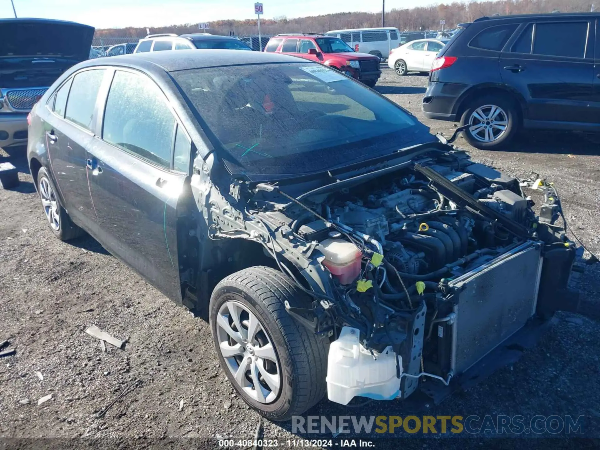 1 Photograph of a damaged car JTDEPRAE0LJ035488 TOYOTA COROLLA 2020