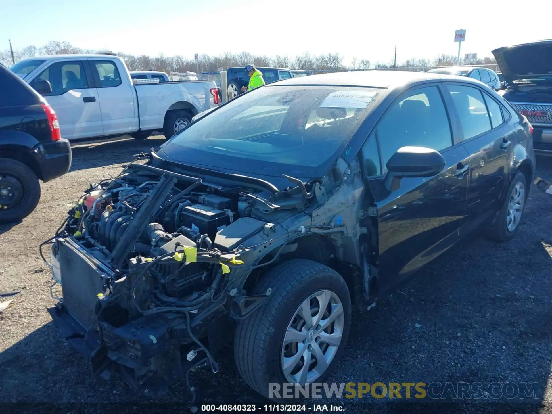 2 Photograph of a damaged car JTDEPRAE0LJ035488 TOYOTA COROLLA 2020