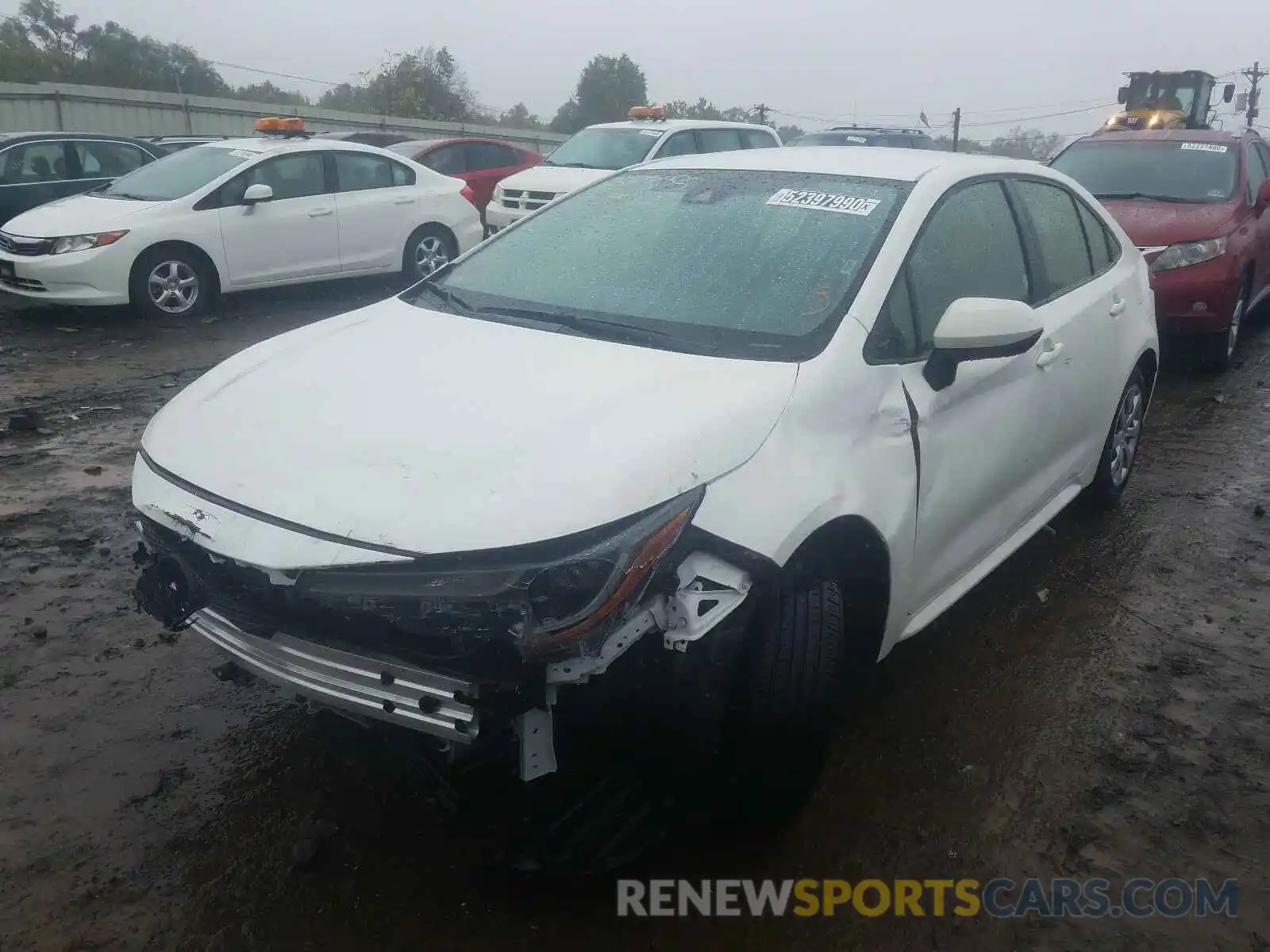 2 Photograph of a damaged car JTDEPRAE0LJ036687 TOYOTA COROLLA 2020