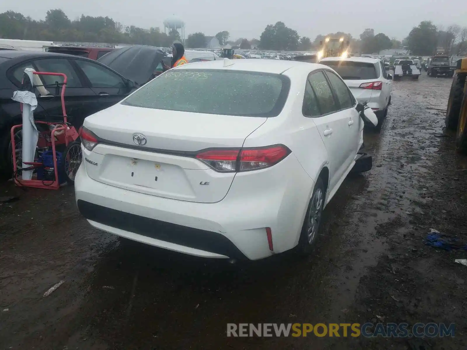 4 Photograph of a damaged car JTDEPRAE0LJ036687 TOYOTA COROLLA 2020