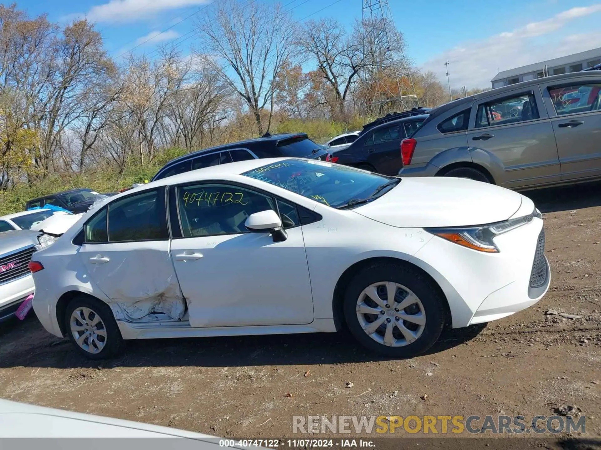 13 Photograph of a damaged car JTDEPRAE0LJ040383 TOYOTA COROLLA 2020