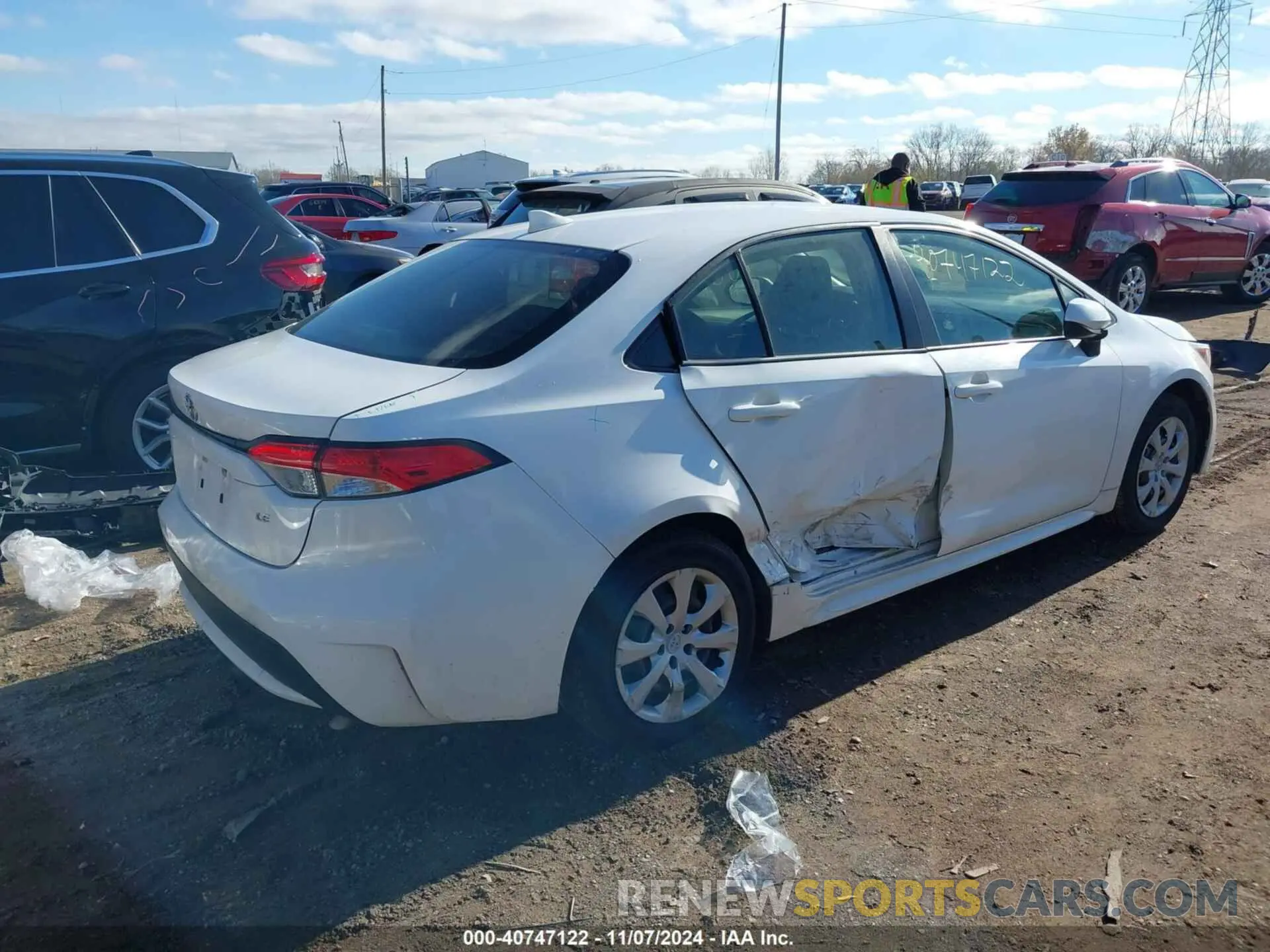 4 Photograph of a damaged car JTDEPRAE0LJ040383 TOYOTA COROLLA 2020