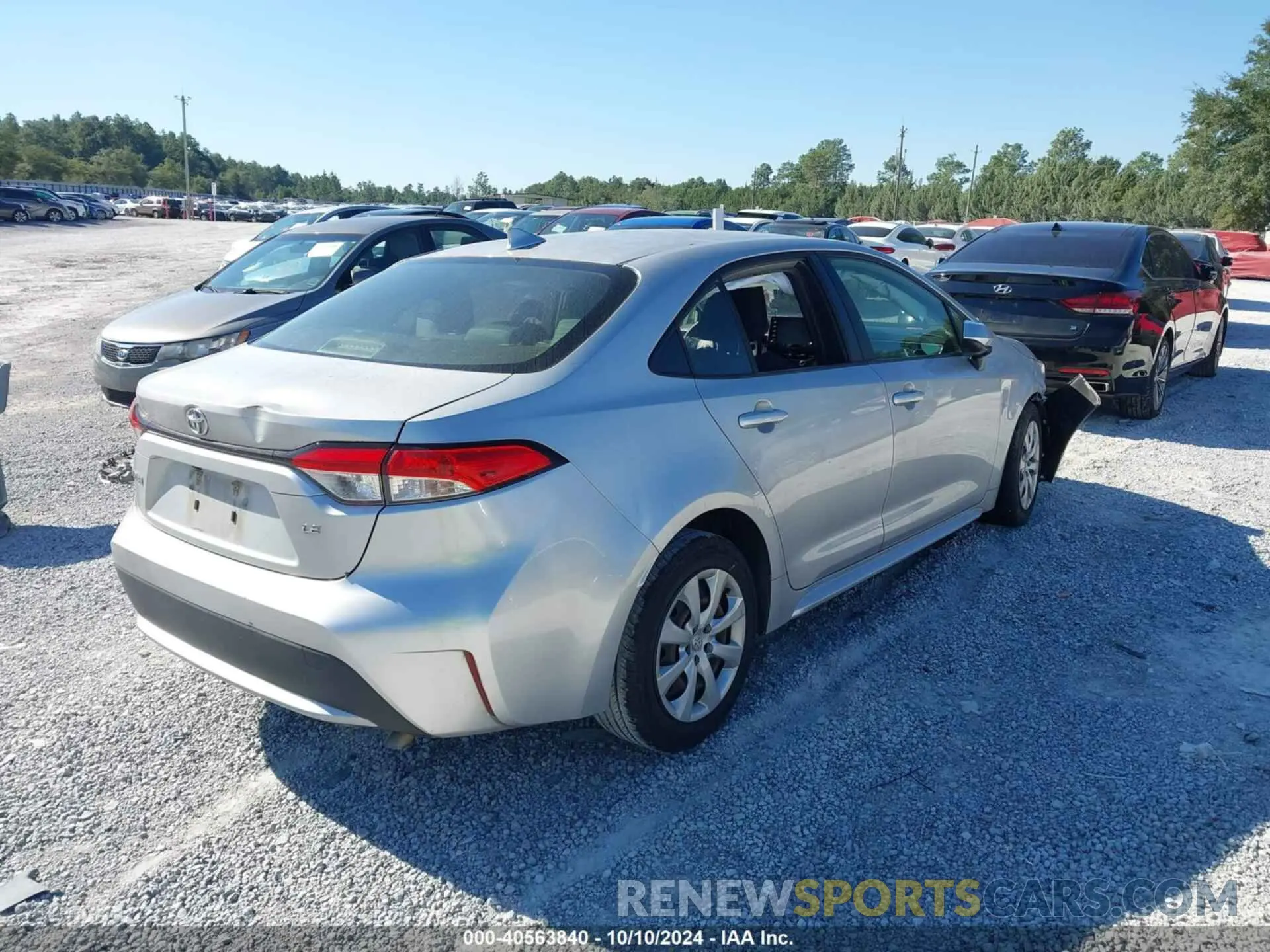 4 Photograph of a damaged car JTDEPRAE0LJ042912 TOYOTA COROLLA 2020