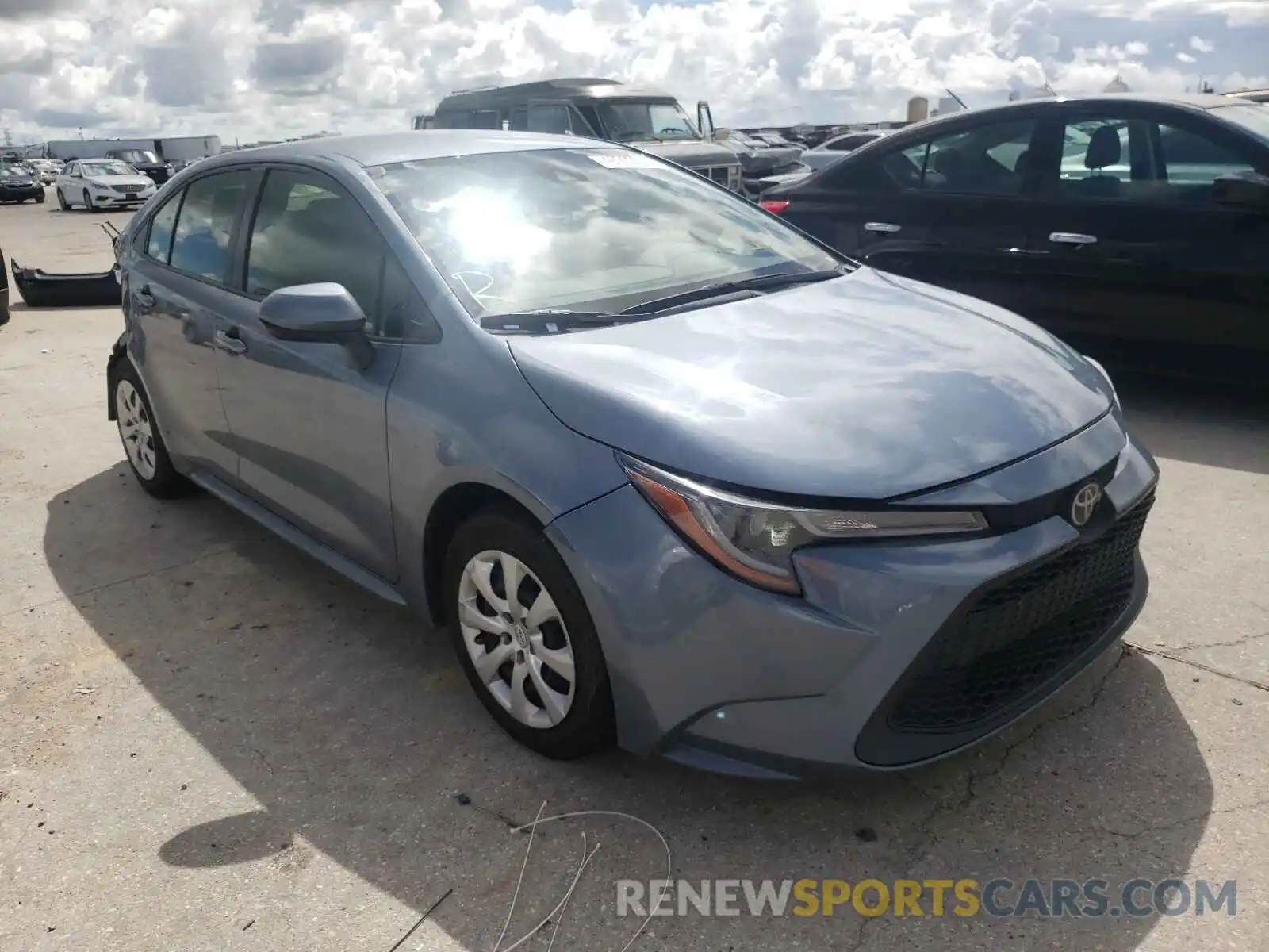 1 Photograph of a damaged car JTDEPRAE0LJ043865 TOYOTA COROLLA 2020