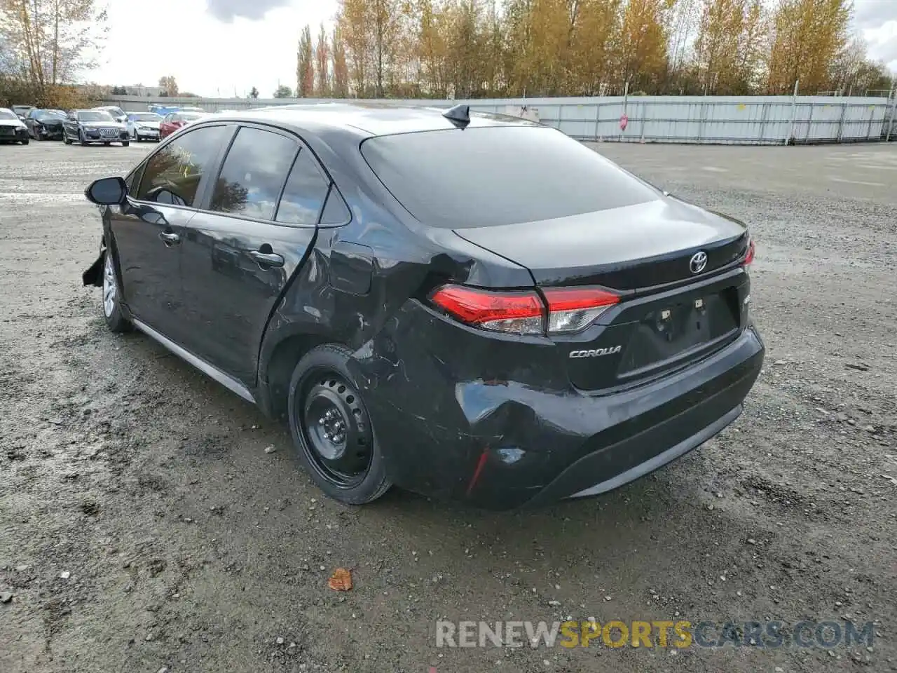 3 Photograph of a damaged car JTDEPRAE0LJ045289 TOYOTA COROLLA 2020