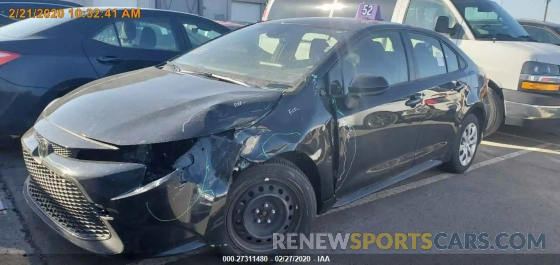 14 Photograph of a damaged car JTDEPRAE0LJ045700 TOYOTA COROLLA 2020