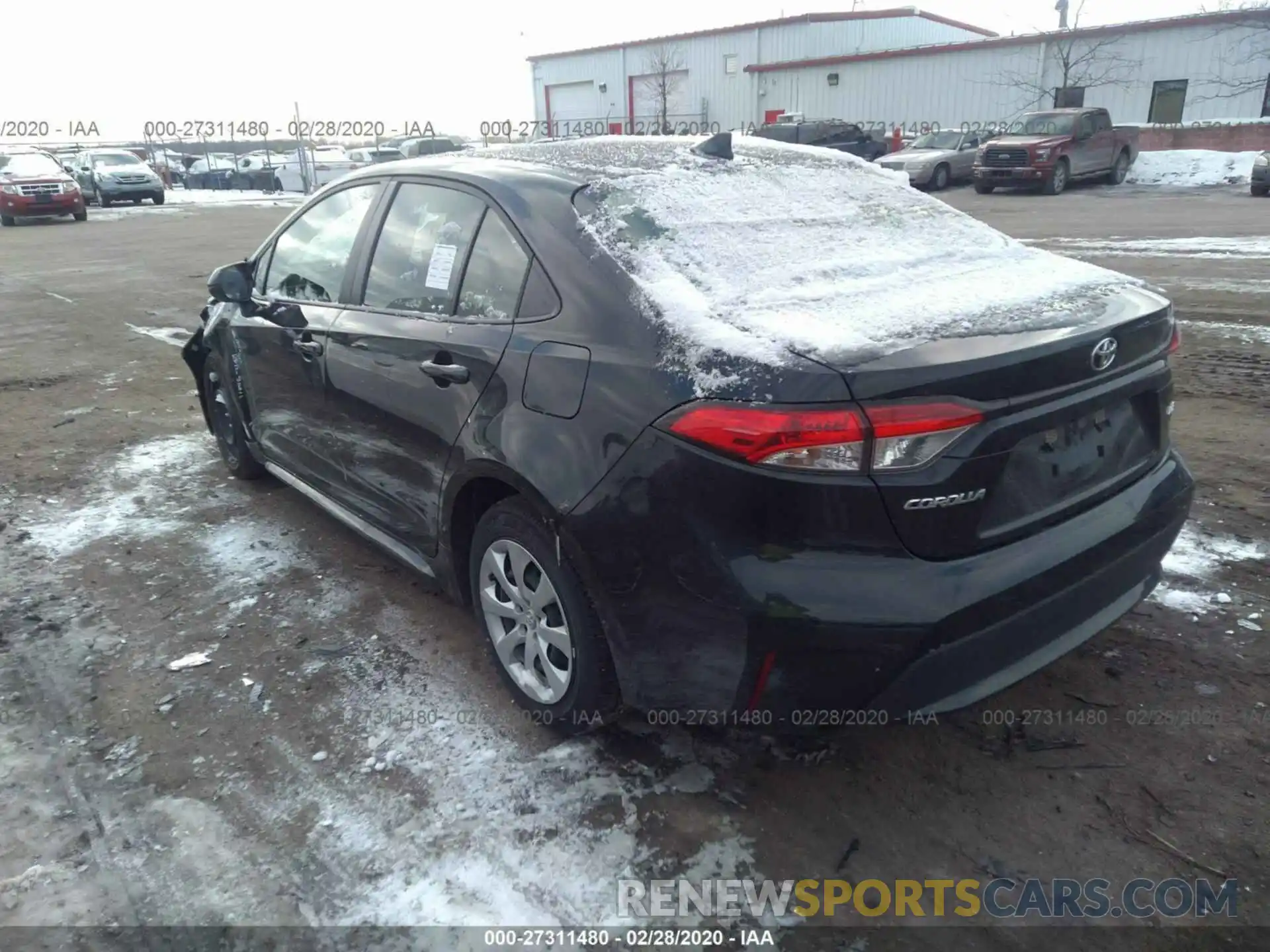 3 Photograph of a damaged car JTDEPRAE0LJ045700 TOYOTA COROLLA 2020