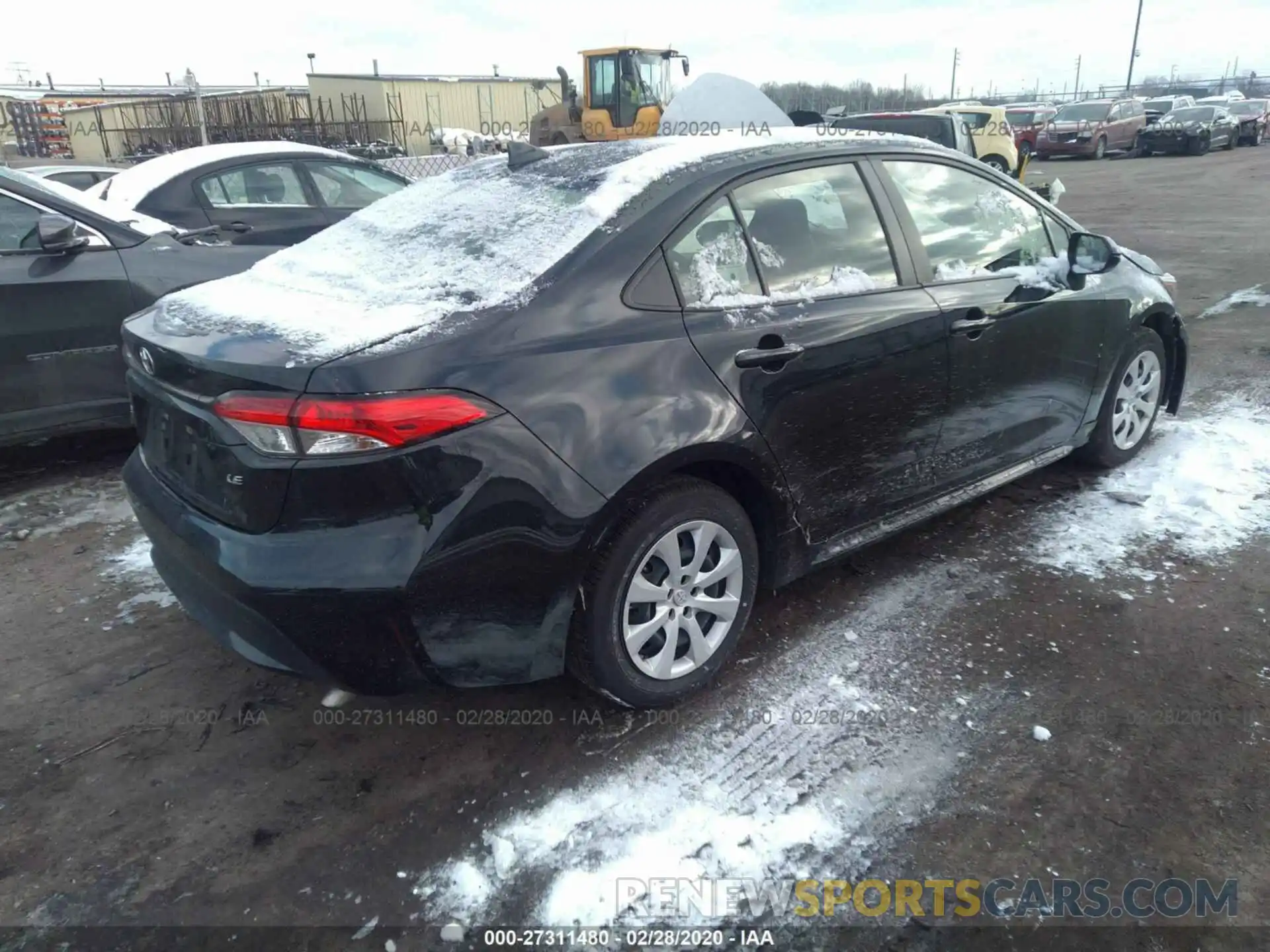 4 Photograph of a damaged car JTDEPRAE0LJ045700 TOYOTA COROLLA 2020