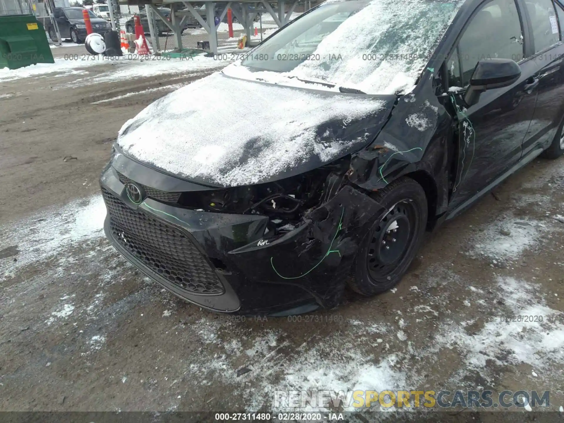 6 Photograph of a damaged car JTDEPRAE0LJ045700 TOYOTA COROLLA 2020