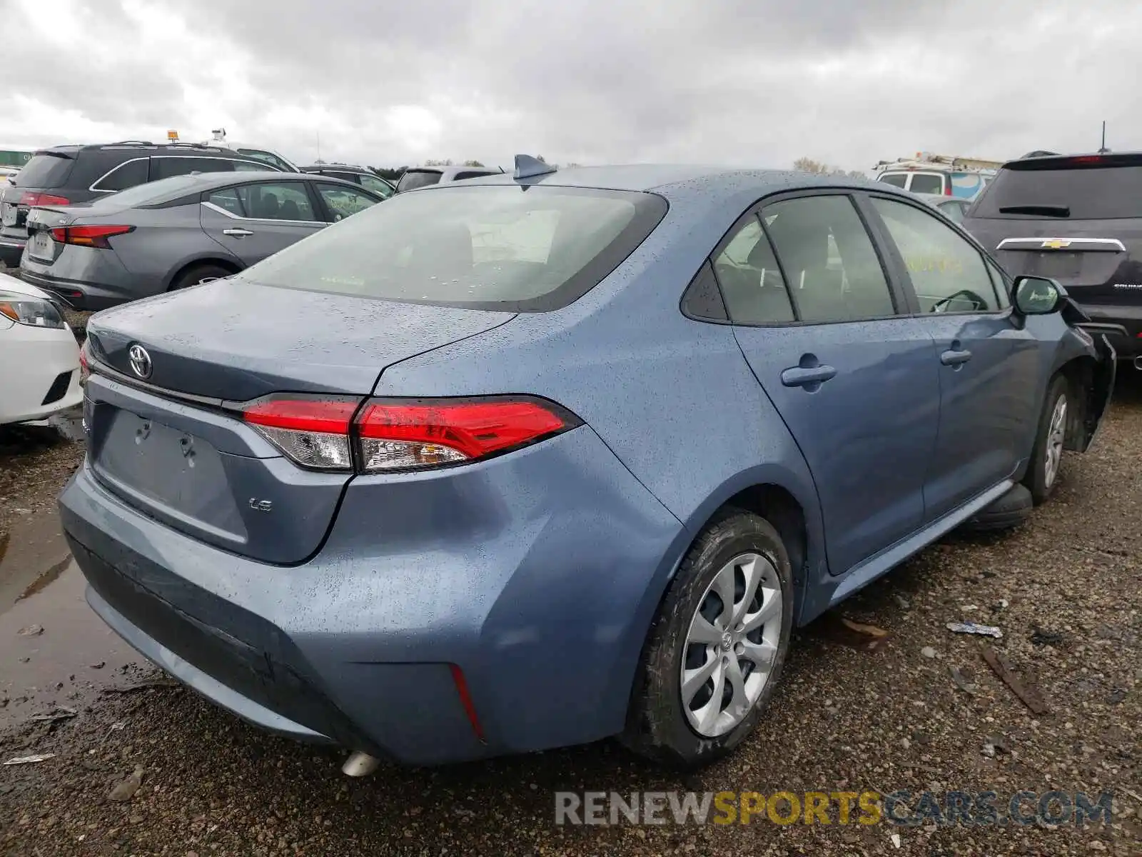 4 Photograph of a damaged car JTDEPRAE0LJ046779 TOYOTA COROLLA 2020