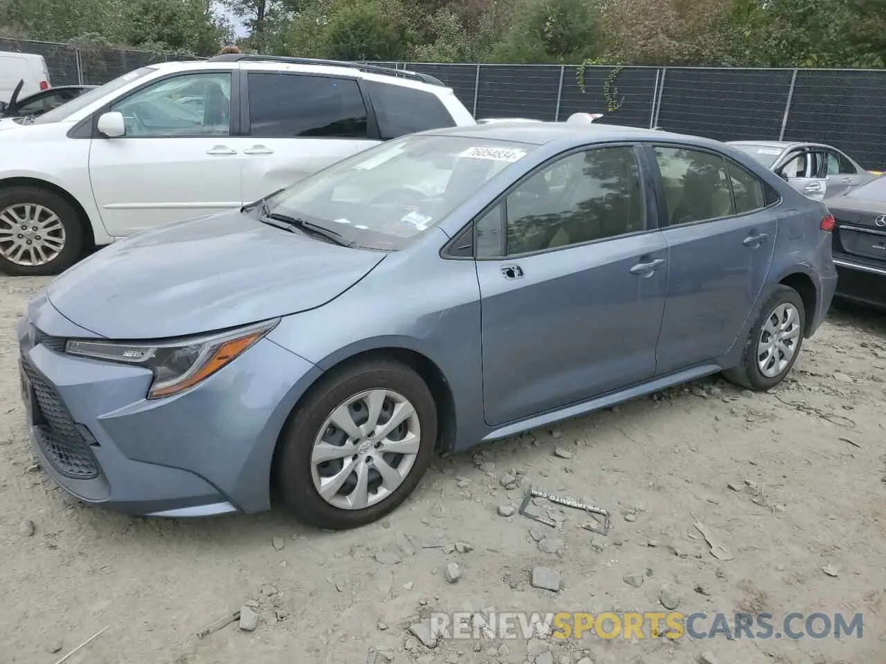 1 Photograph of a damaged car JTDEPRAE0LJ048547 TOYOTA COROLLA 2020
