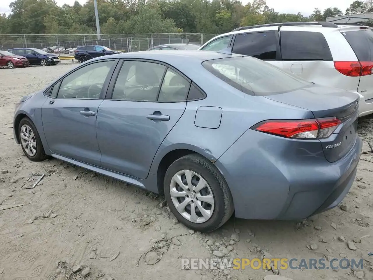 2 Photograph of a damaged car JTDEPRAE0LJ048547 TOYOTA COROLLA 2020