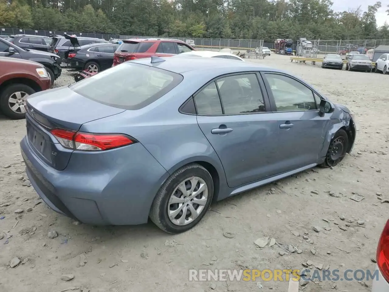 3 Photograph of a damaged car JTDEPRAE0LJ048547 TOYOTA COROLLA 2020