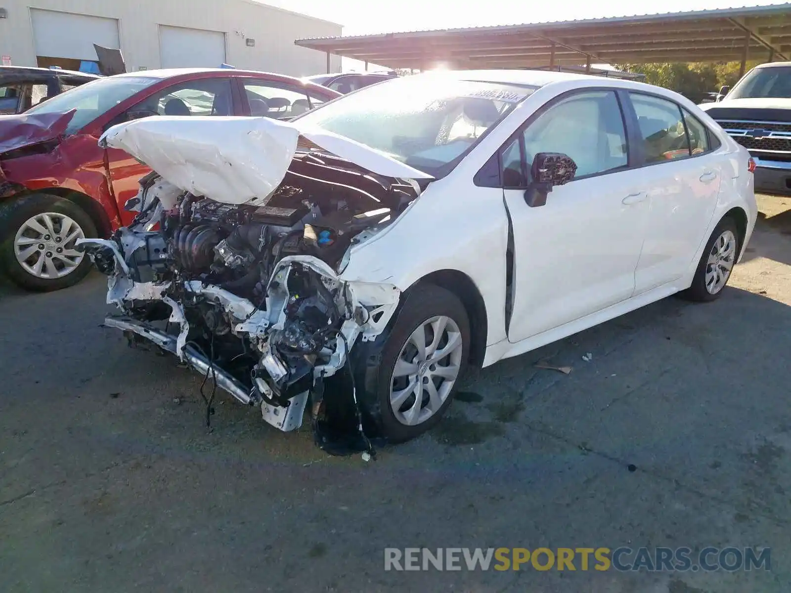 2 Photograph of a damaged car JTDEPRAE0LJ050363 TOYOTA COROLLA 2020