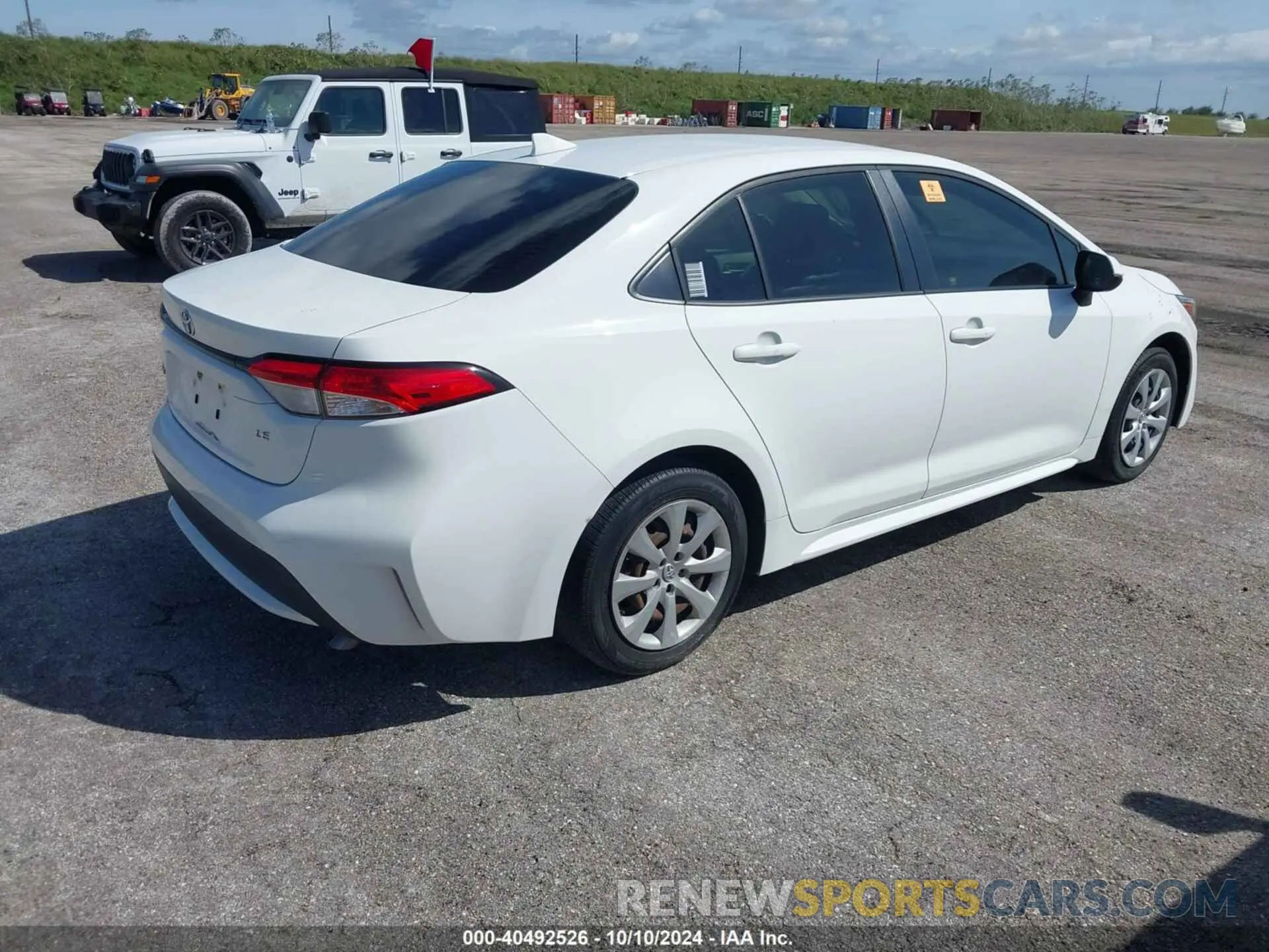 4 Photograph of a damaged car JTDEPRAE0LJ050492 TOYOTA COROLLA 2020