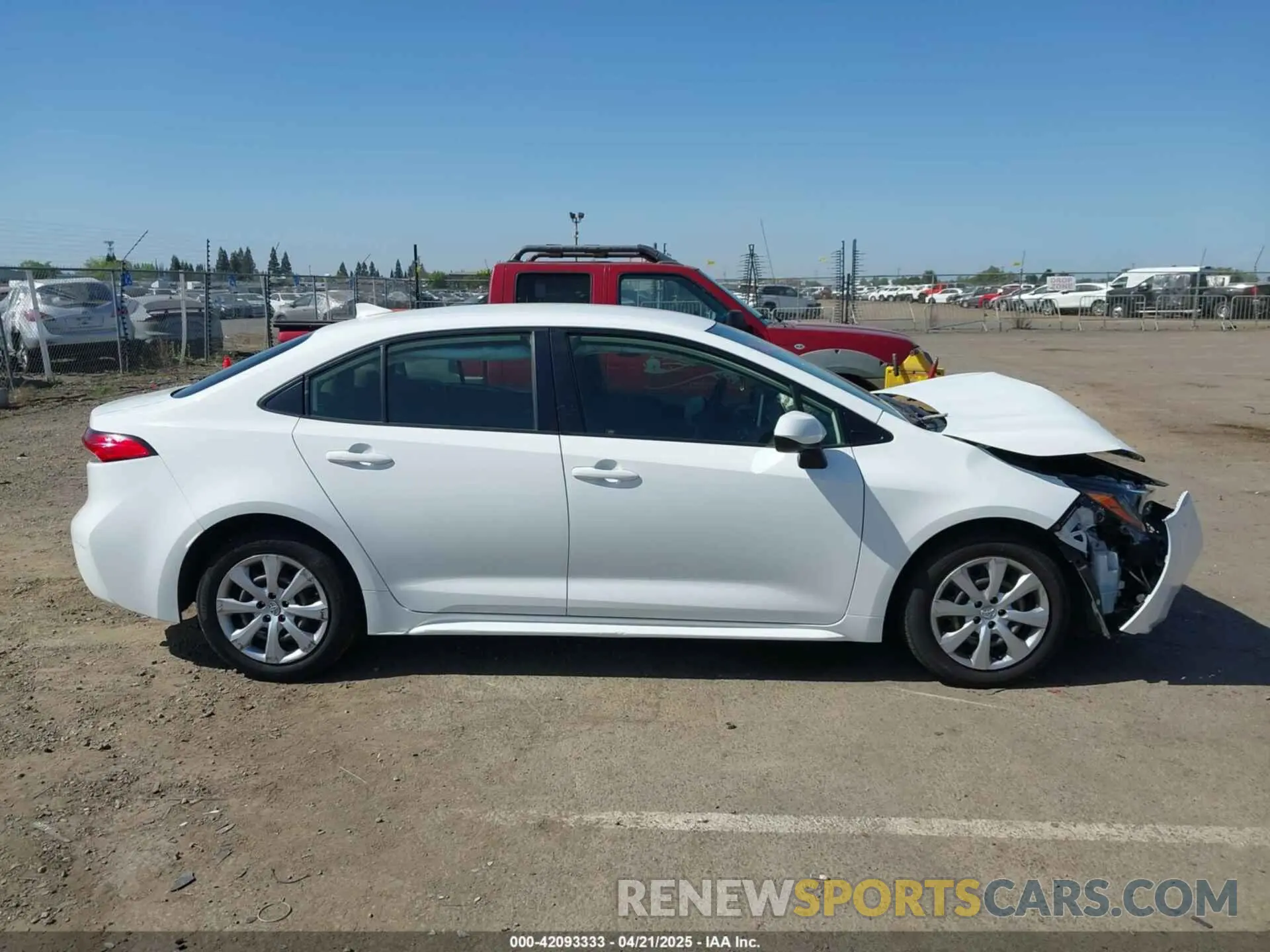 13 Photograph of a damaged car JTDEPRAE0LJ052873 TOYOTA COROLLA 2020