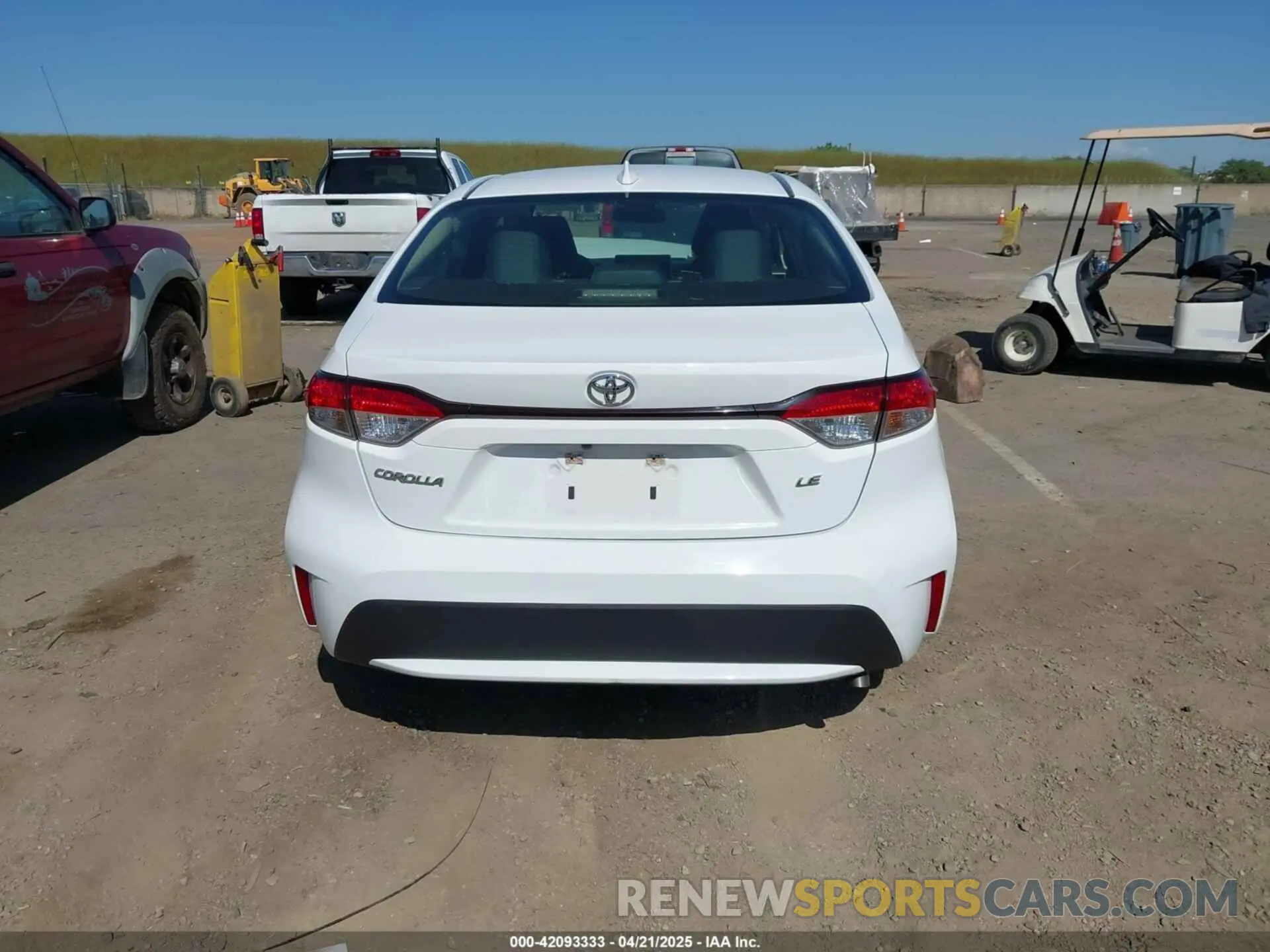16 Photograph of a damaged car JTDEPRAE0LJ052873 TOYOTA COROLLA 2020