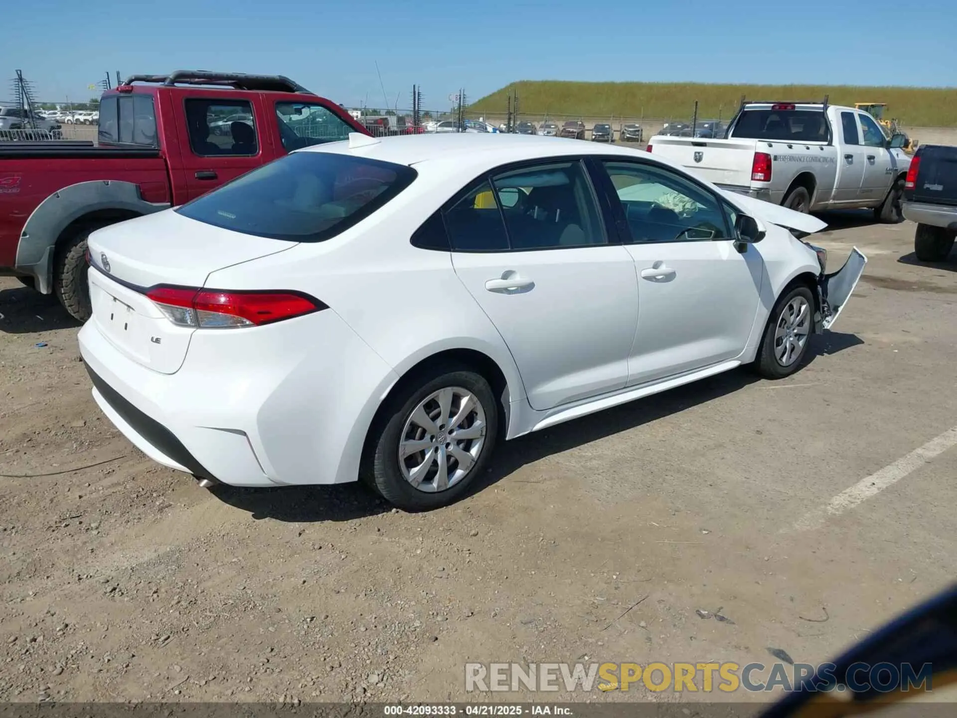 4 Photograph of a damaged car JTDEPRAE0LJ052873 TOYOTA COROLLA 2020
