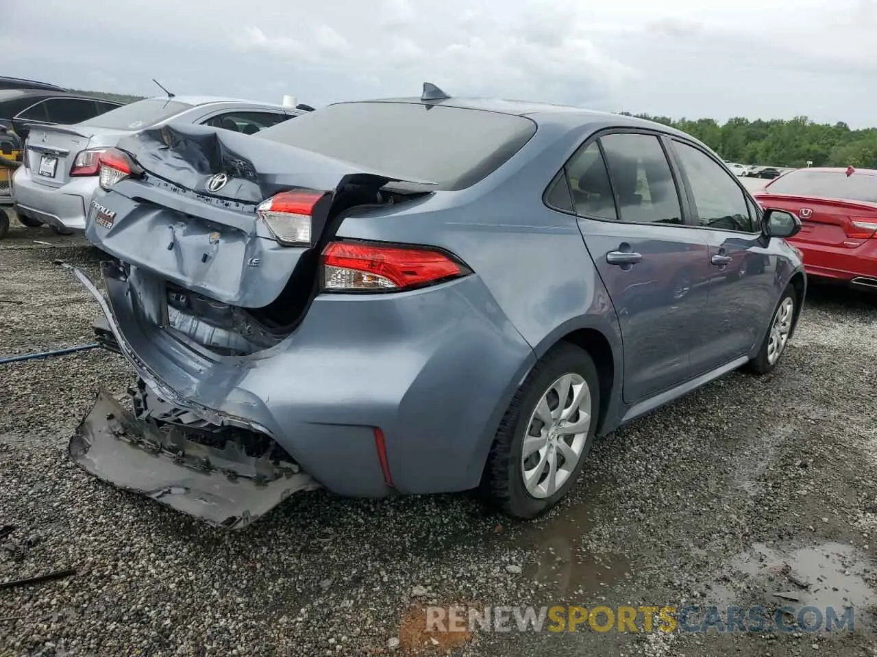 3 Photograph of a damaged car JTDEPRAE0LJ053389 TOYOTA COROLLA 2020