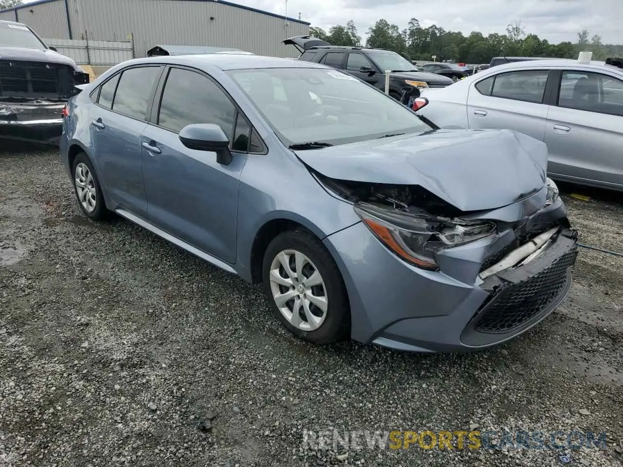 4 Photograph of a damaged car JTDEPRAE0LJ053389 TOYOTA COROLLA 2020