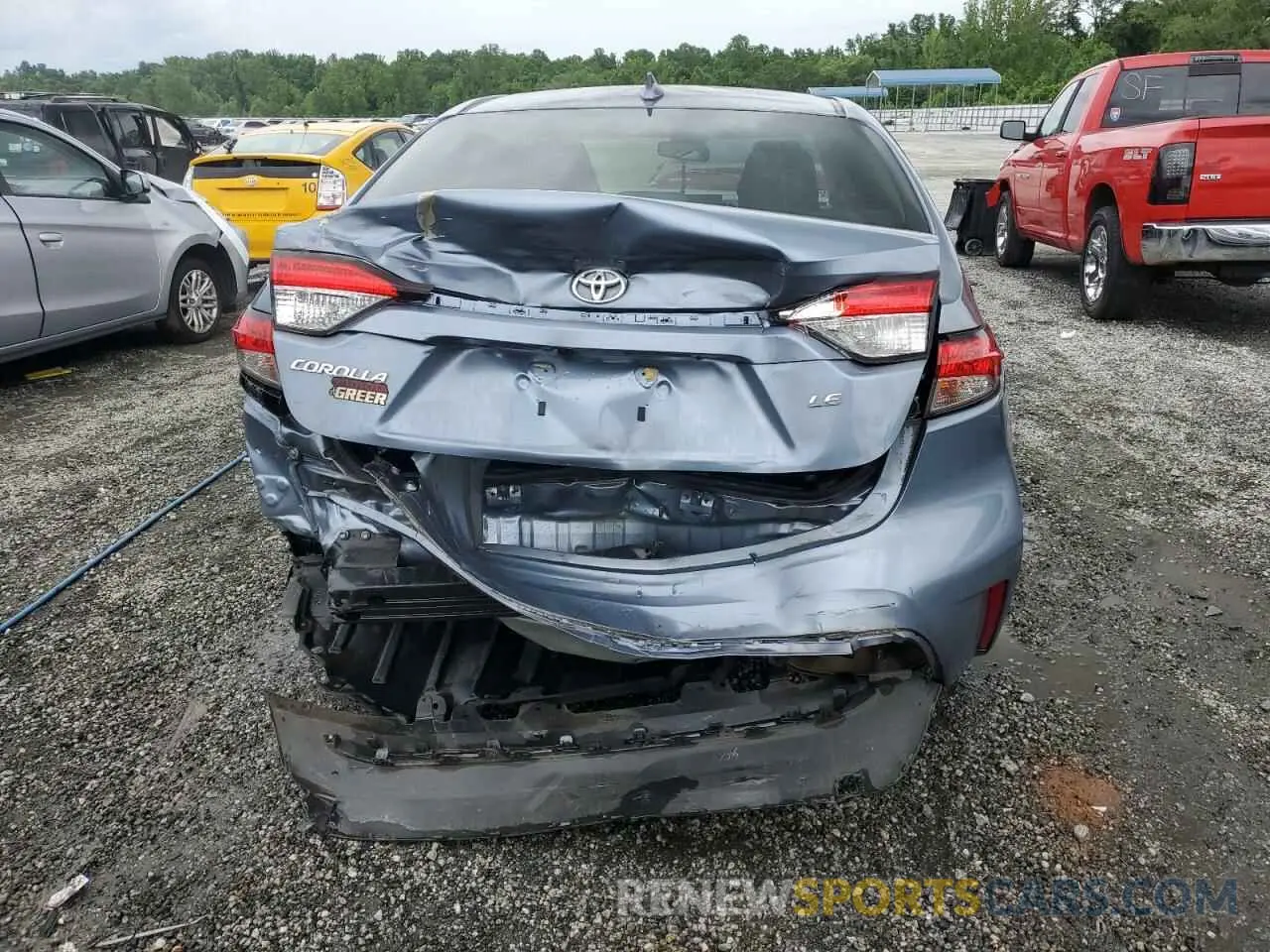 6 Photograph of a damaged car JTDEPRAE0LJ053389 TOYOTA COROLLA 2020