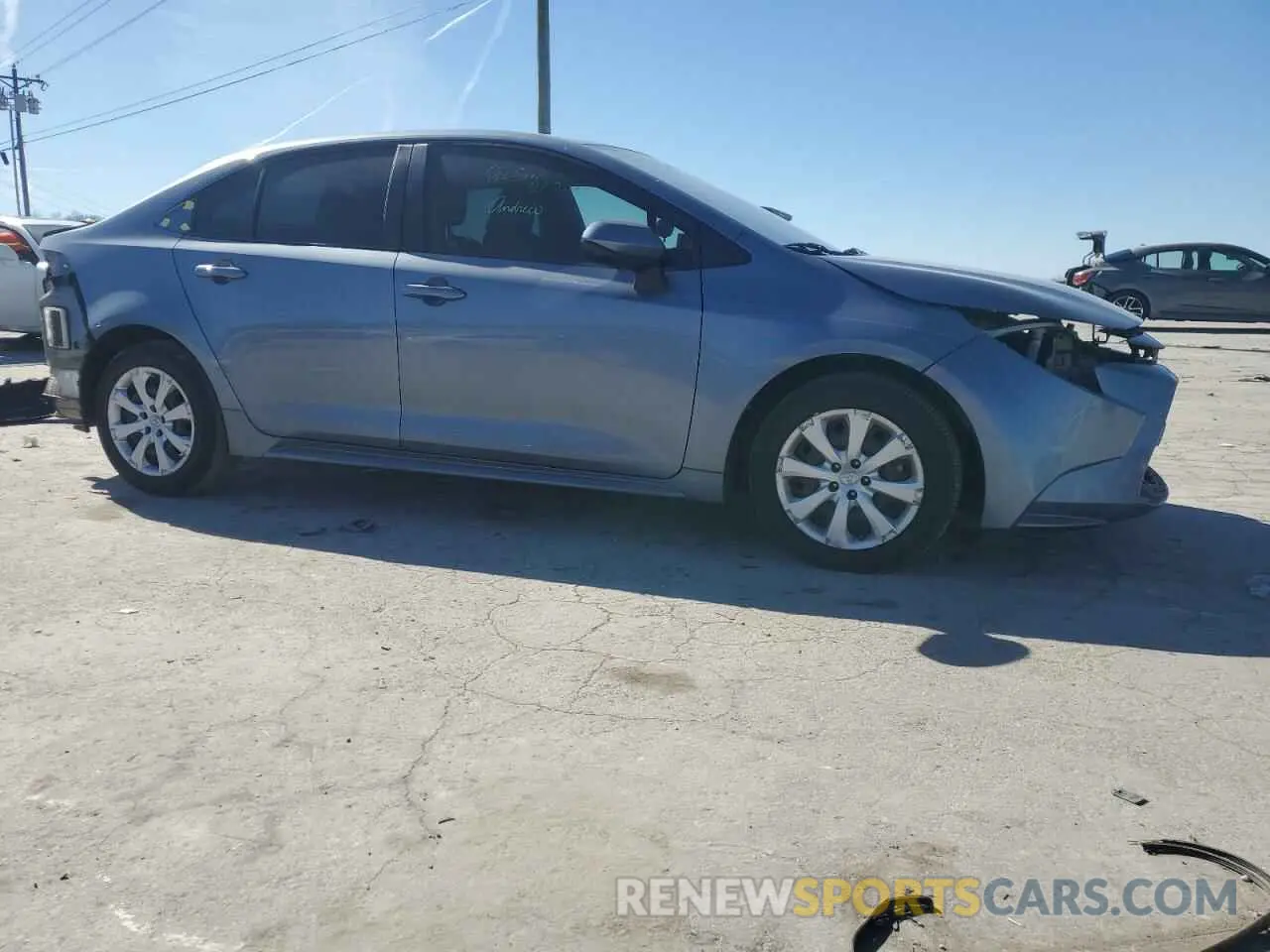 4 Photograph of a damaged car JTDEPRAE0LJ055403 TOYOTA COROLLA 2020