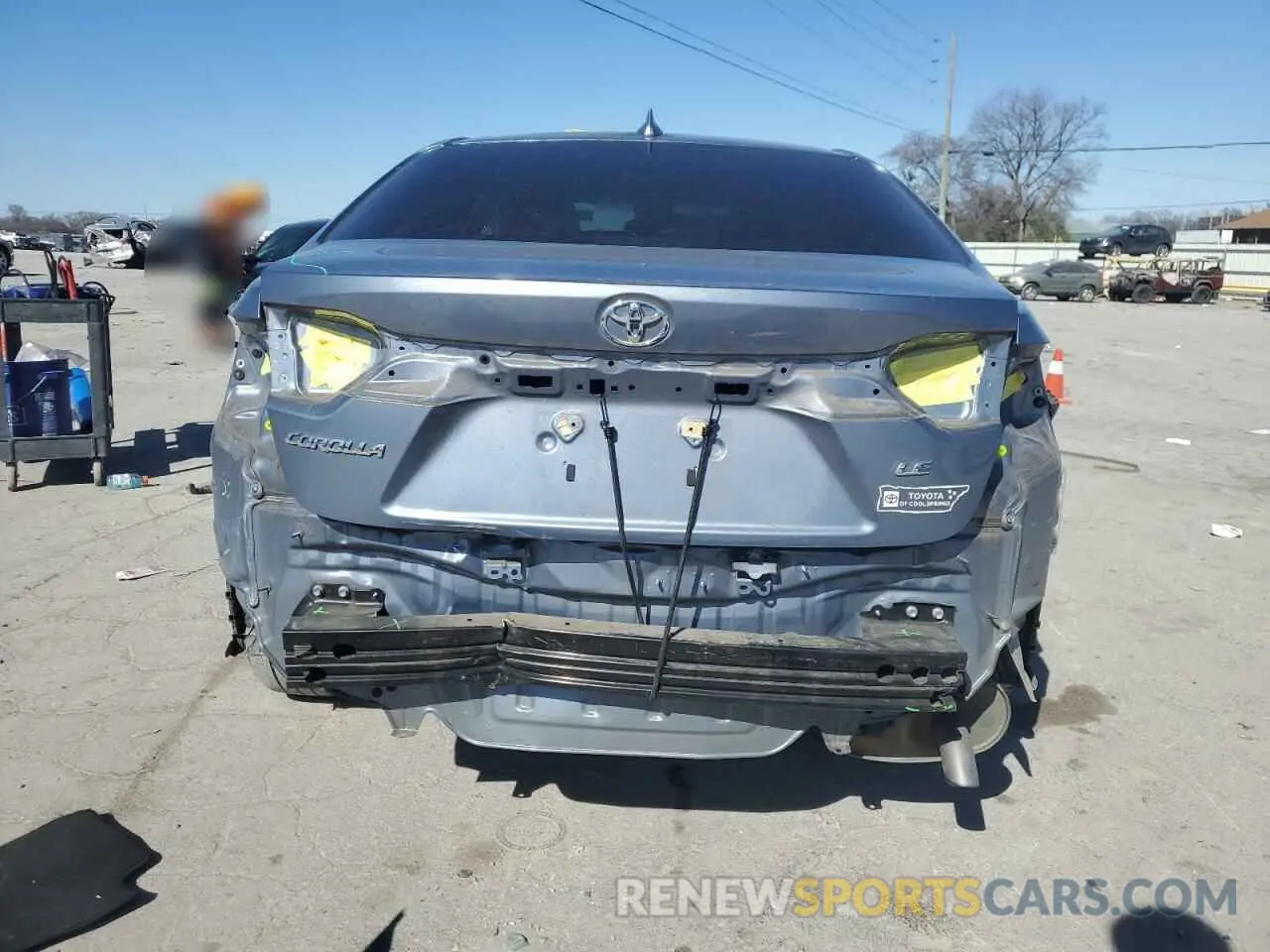 6 Photograph of a damaged car JTDEPRAE0LJ055403 TOYOTA COROLLA 2020