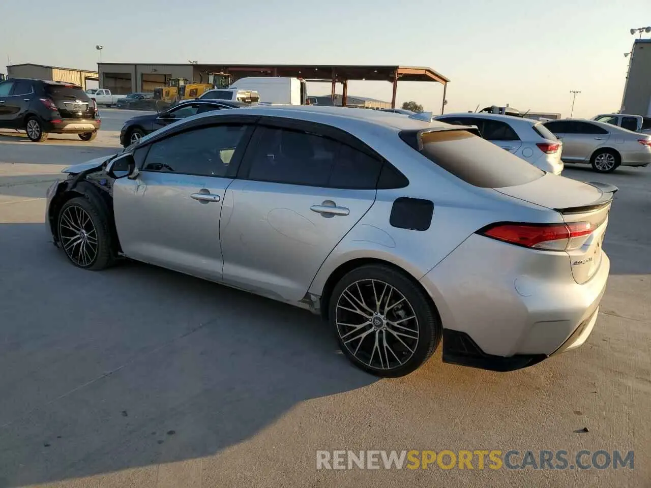2 Photograph of a damaged car JTDEPRAE0LJ055840 TOYOTA COROLLA 2020