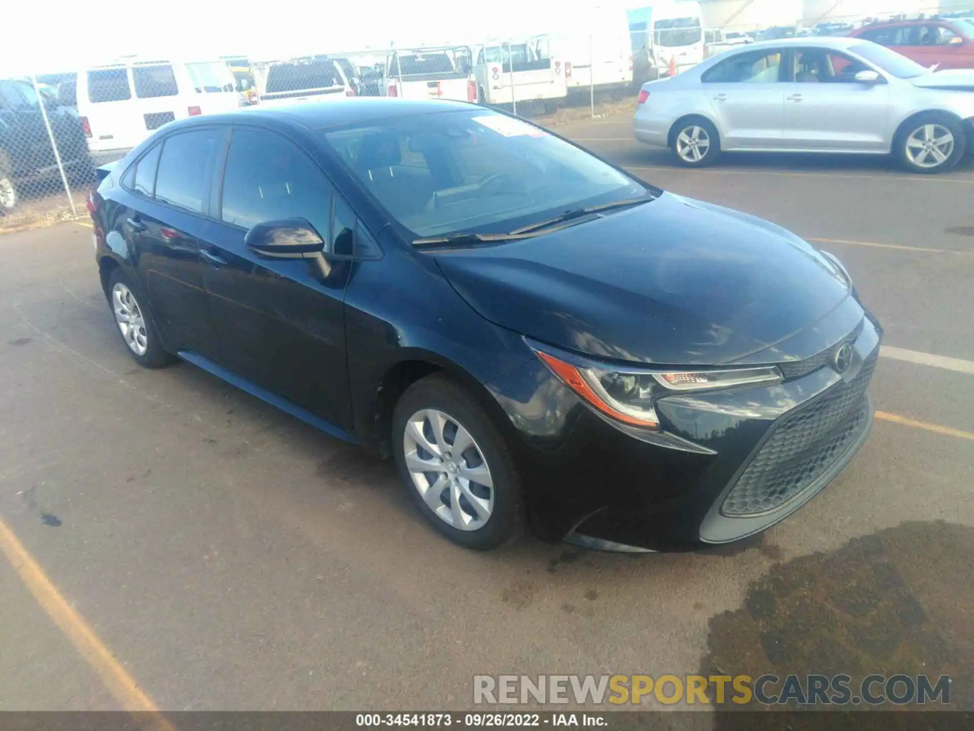 1 Photograph of a damaged car JTDEPRAE0LJ056874 TOYOTA COROLLA 2020