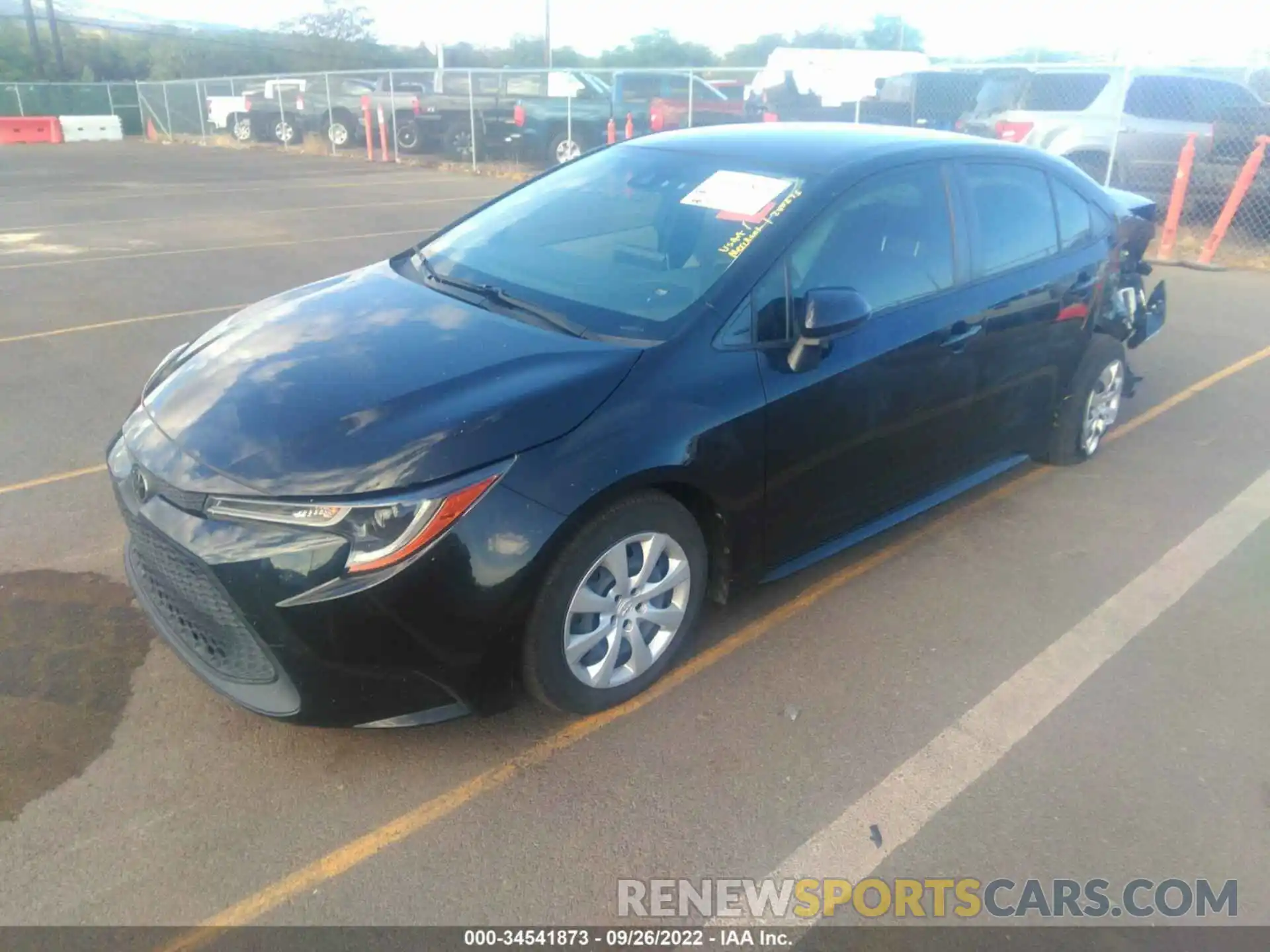 2 Photograph of a damaged car JTDEPRAE0LJ056874 TOYOTA COROLLA 2020