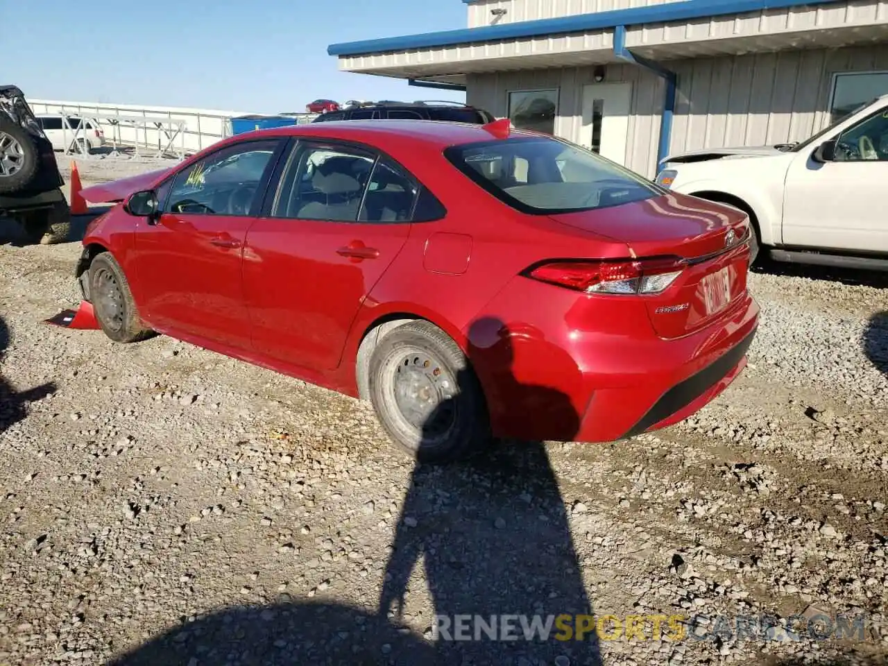 3 Photograph of a damaged car JTDEPRAE0LJ057698 TOYOTA COROLLA 2020