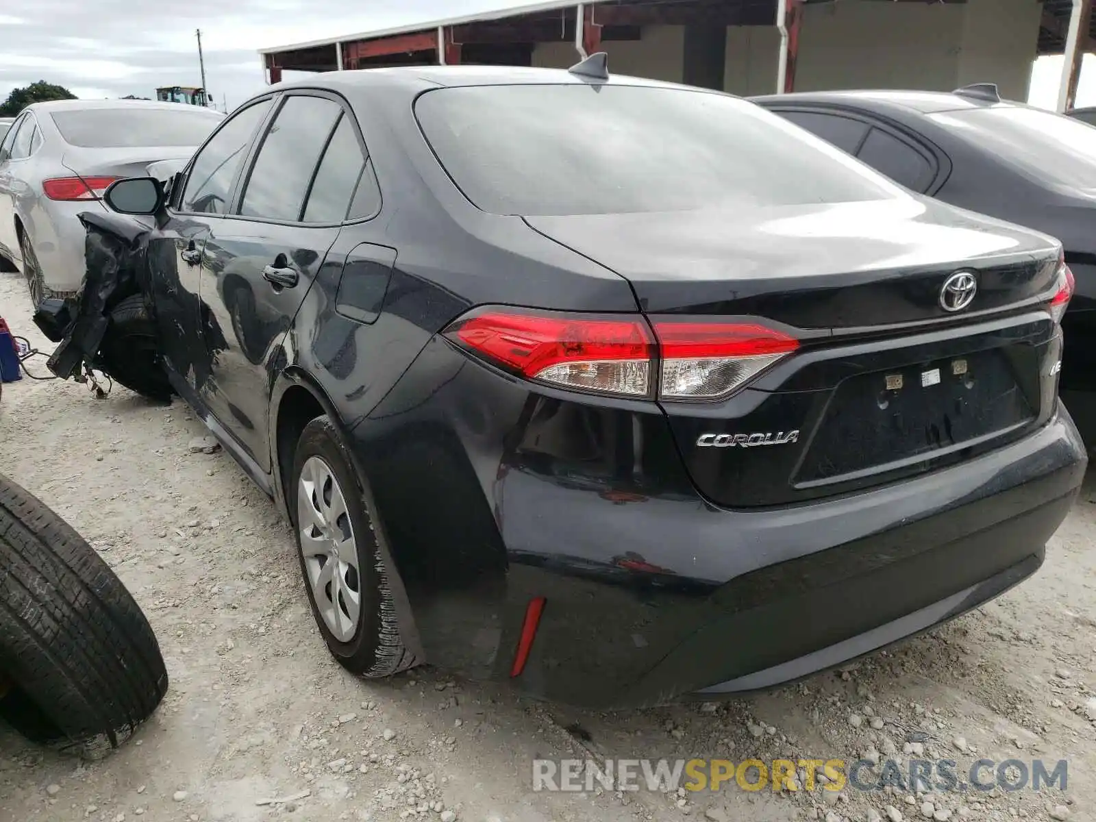 3 Photograph of a damaged car JTDEPRAE0LJ058107 TOYOTA COROLLA 2020