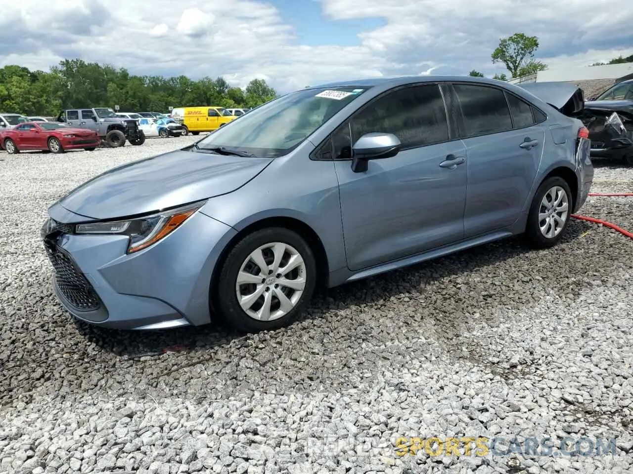 1 Photograph of a damaged car JTDEPRAE0LJ058995 TOYOTA COROLLA 2020