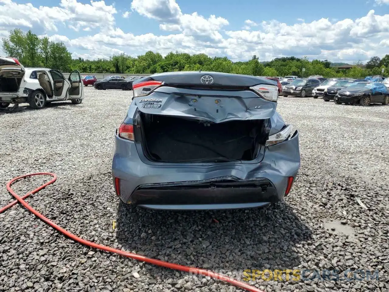 6 Photograph of a damaged car JTDEPRAE0LJ058995 TOYOTA COROLLA 2020
