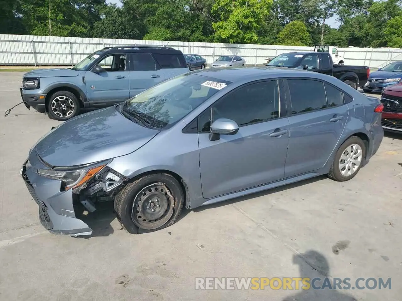 1 Photograph of a damaged car JTDEPRAE0LJ060004 TOYOTA COROLLA 2020