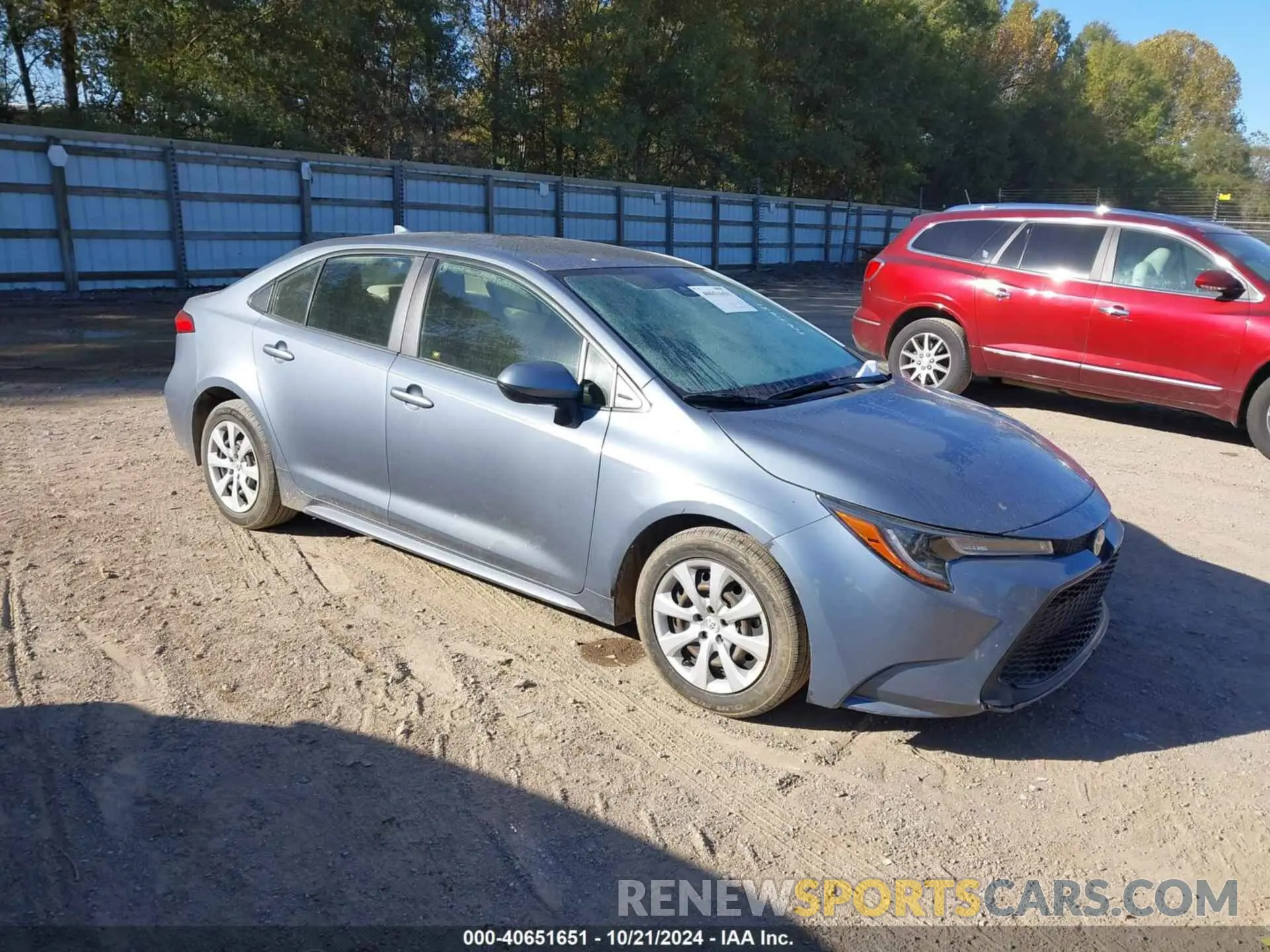1 Photograph of a damaged car JTDEPRAE0LJ060696 TOYOTA COROLLA 2020