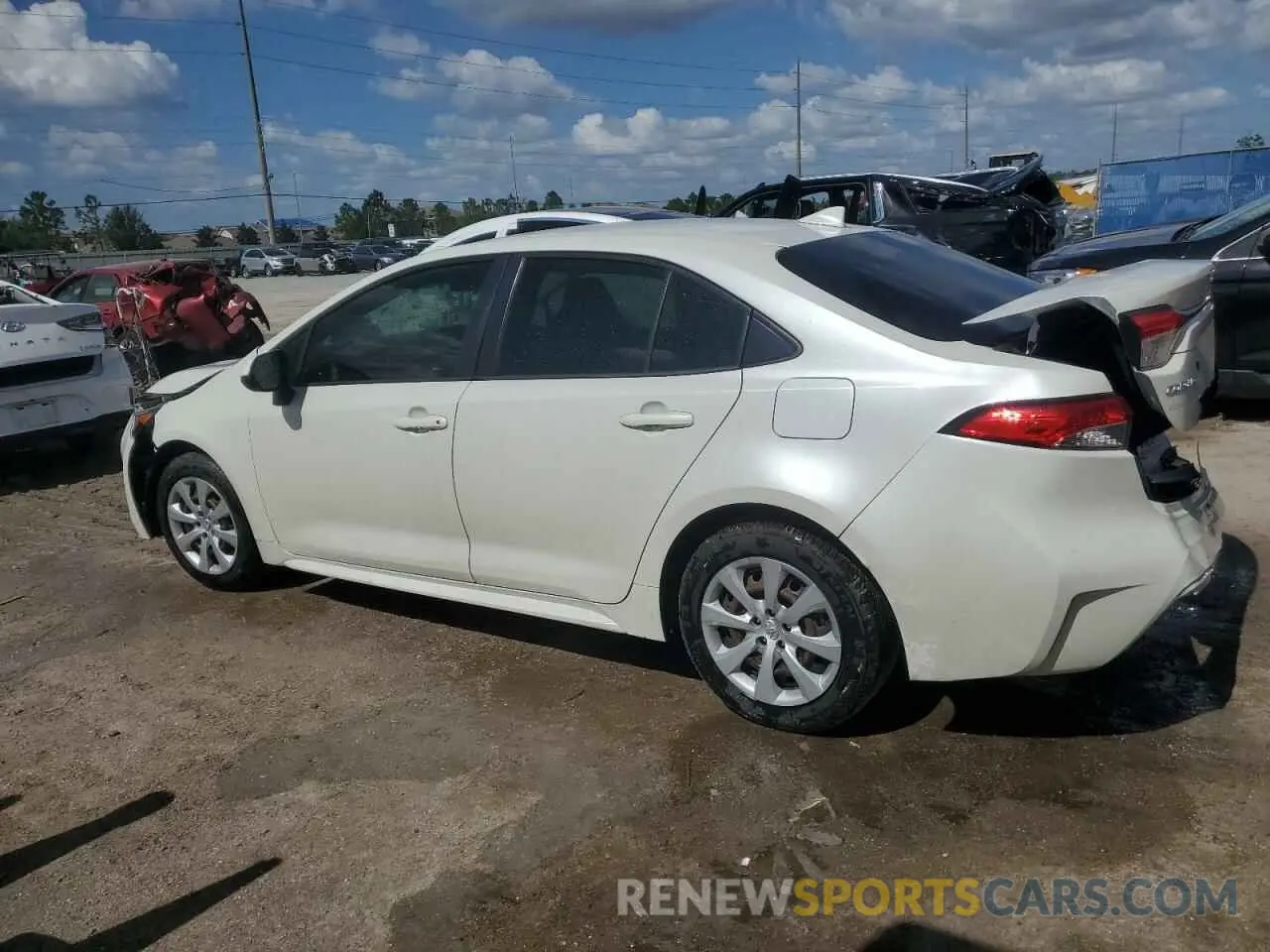 2 Photograph of a damaged car JTDEPRAE0LJ065025 TOYOTA COROLLA 2020