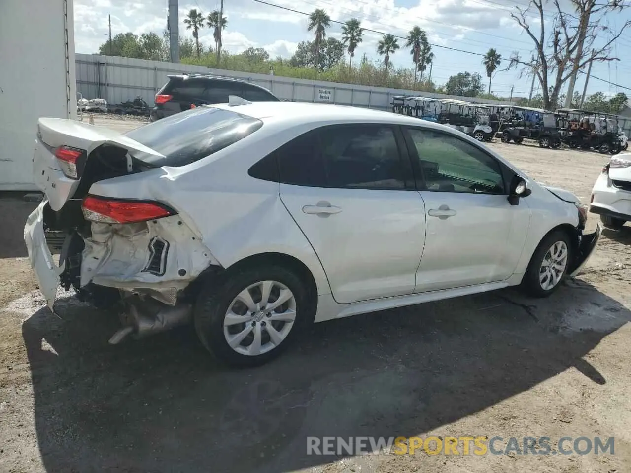 3 Photograph of a damaged car JTDEPRAE0LJ065025 TOYOTA COROLLA 2020