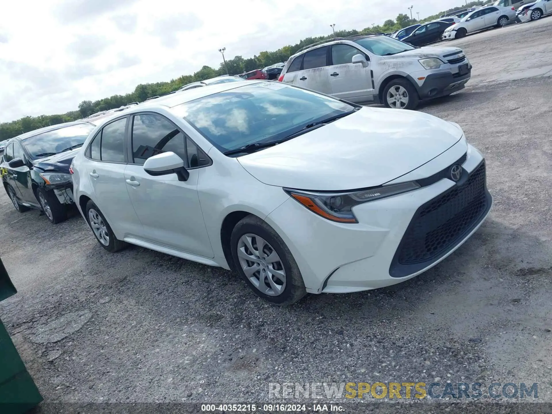 1 Photograph of a damaged car JTDEPRAE0LJ073917 TOYOTA COROLLA 2020