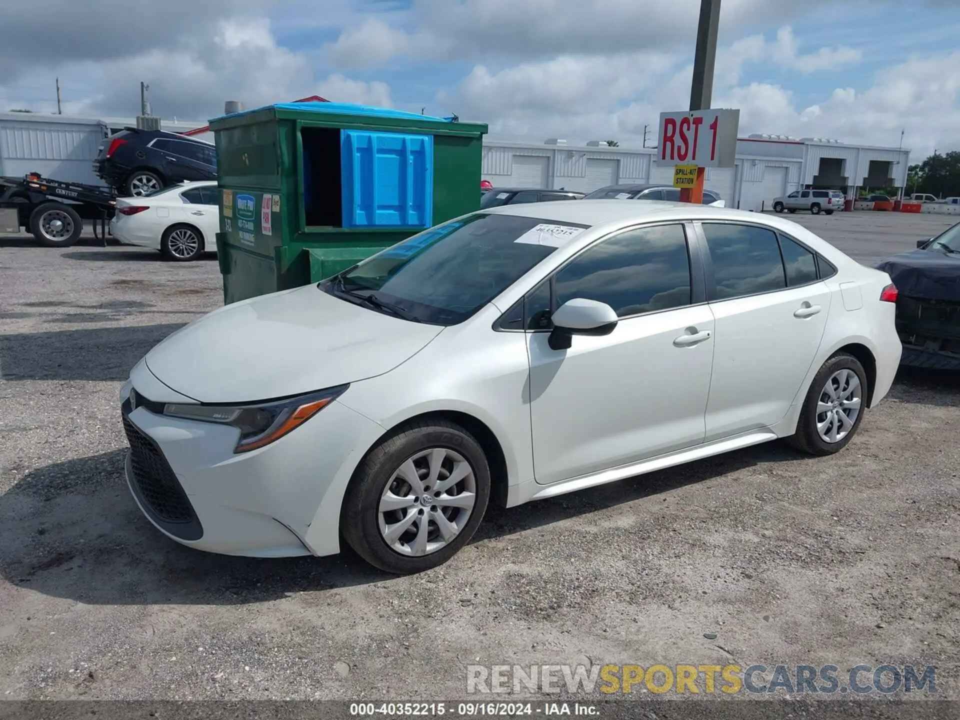 14 Photograph of a damaged car JTDEPRAE0LJ073917 TOYOTA COROLLA 2020