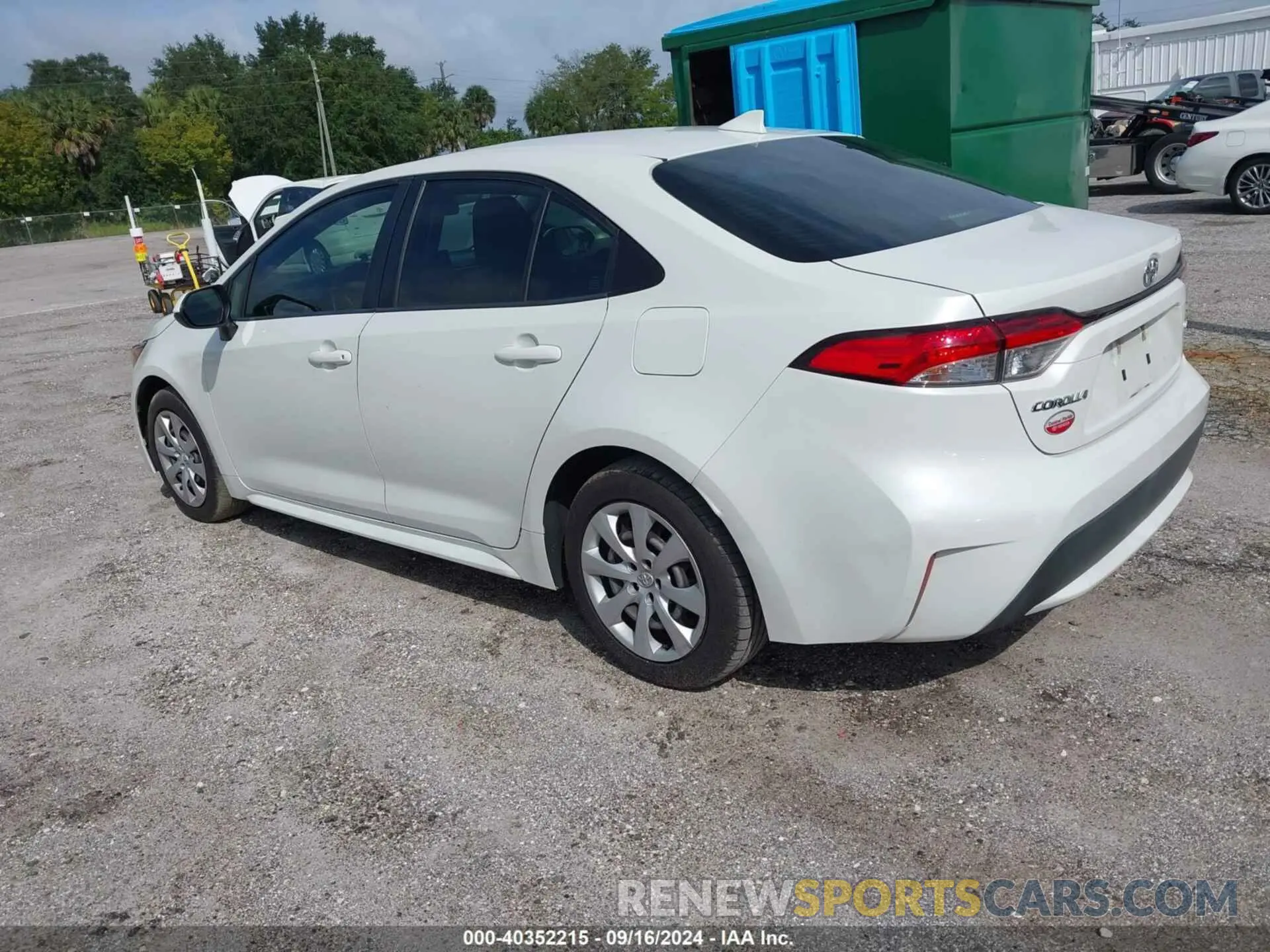 3 Photograph of a damaged car JTDEPRAE0LJ073917 TOYOTA COROLLA 2020