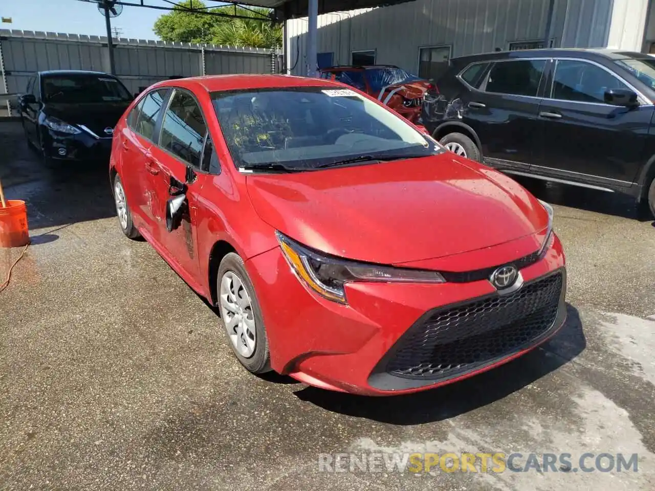 1 Photograph of a damaged car JTDEPRAE0LJ079359 TOYOTA COROLLA 2020