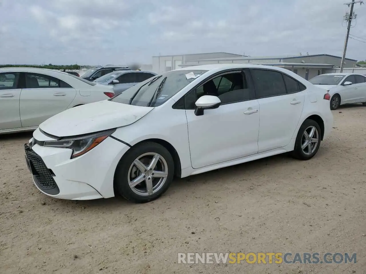 1 Photograph of a damaged car JTDEPRAE0LJ081290 TOYOTA COROLLA 2020