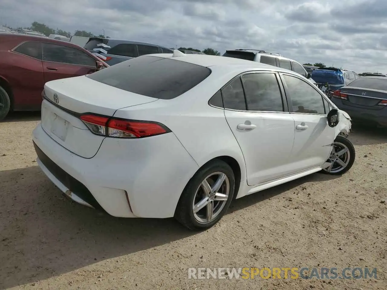 3 Photograph of a damaged car JTDEPRAE0LJ081290 TOYOTA COROLLA 2020