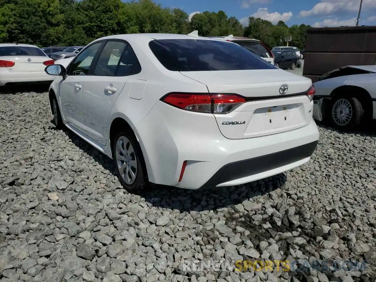 3 Photograph of a damaged car JTDEPRAE0LJ082262 TOYOTA COROLLA 2020