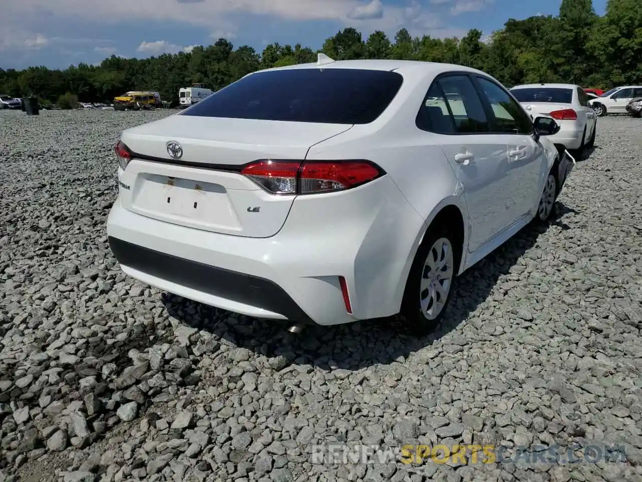 4 Photograph of a damaged car JTDEPRAE0LJ082262 TOYOTA COROLLA 2020