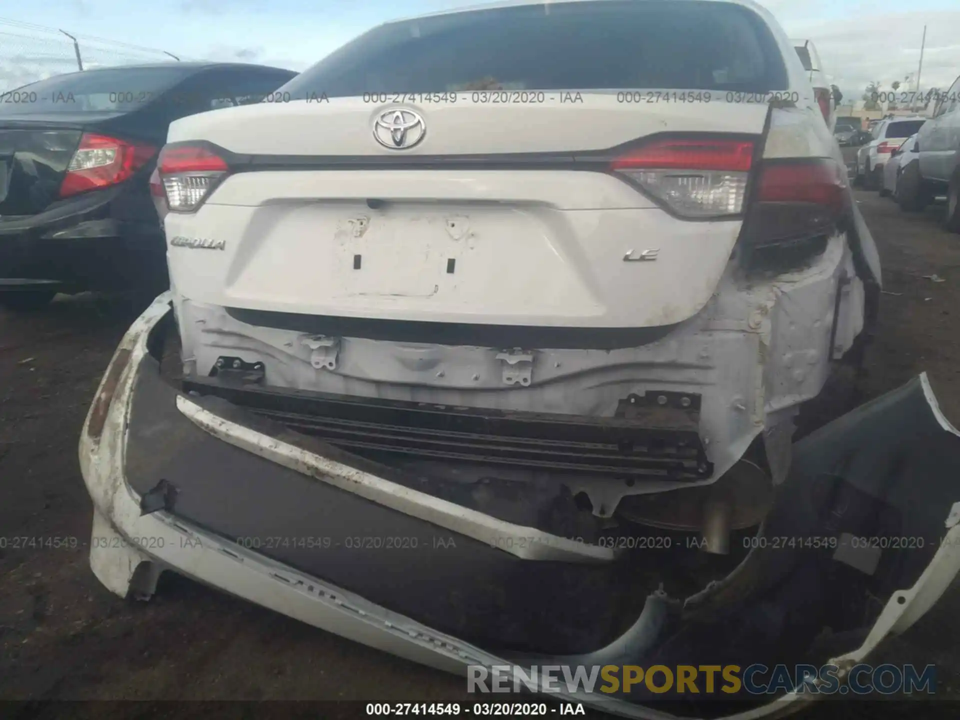 6 Photograph of a damaged car JTDEPRAE0LJ083671 TOYOTA COROLLA 2020