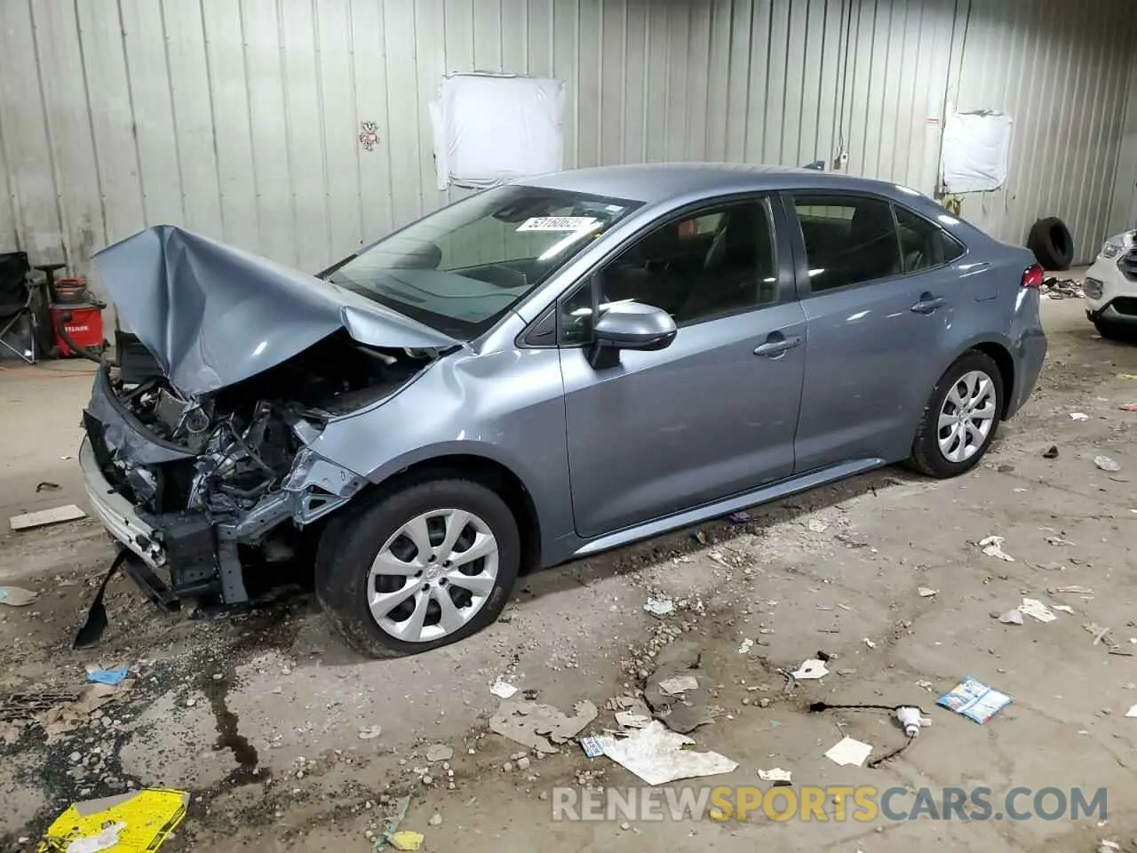 1 Photograph of a damaged car JTDEPRAE0LJ087252 TOYOTA COROLLA 2020